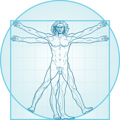 The Vitruvian man (Aqua-Air version)