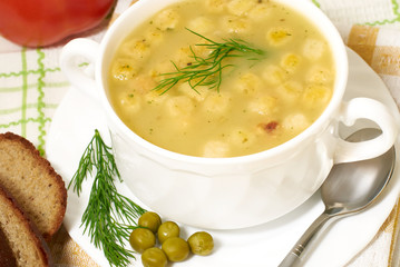 Pea soup