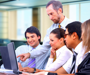 business team in office