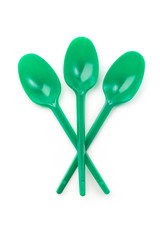 Spoons isolated on white