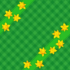 Osterglocken, Blüten, Muster, endlos, nahtlos, Ostern