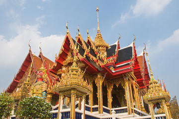 Fototapeta premium Buddhist temple in the central region of Thailand.