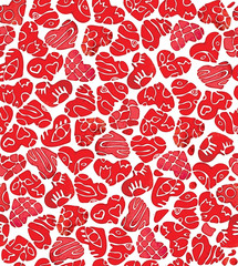 Seamless pattern for Valentine's day