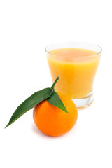 Tangerine and juice