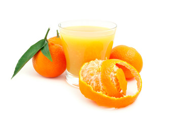 Tangerine and juice