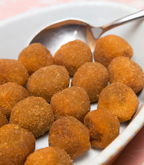 Italian appetizer: fried olives ascolana