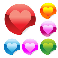 Hearts sticker