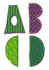 abecedario patchword ABCD