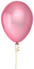Pink balloon. Romantic love emotions. Girls party decoration