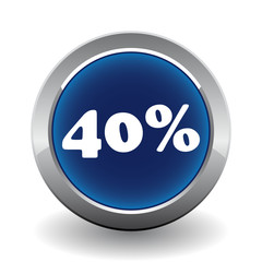 40 PERCENT ICON
