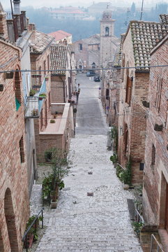 View of Ripatransone, Italy