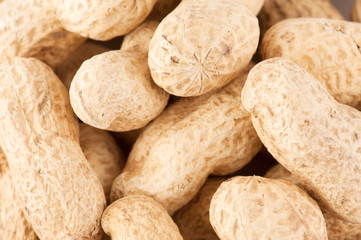 Macro peanuts background