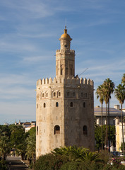 Fototapeta na wymiar Torre del Oro - Gold Tower