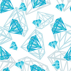 Seamless vector texture with diamonds