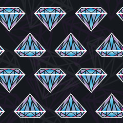 Fototapeta premium Seamless texture with diamonds