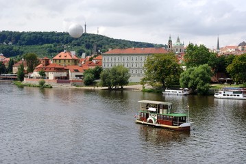 Vltava river in Prague