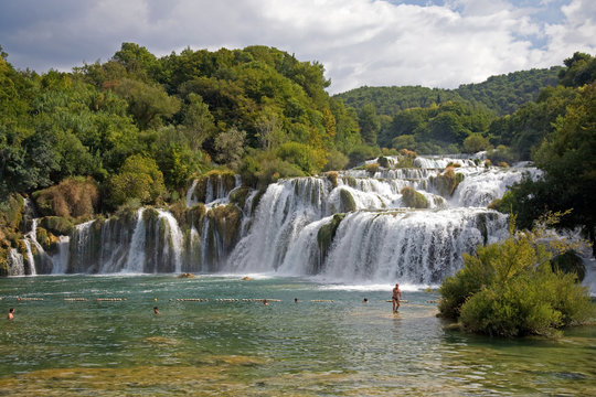 Waterfalls at Krka National Park, Croatia