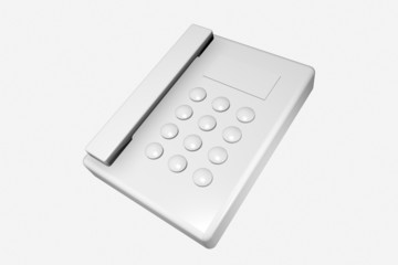 Office phone in white background