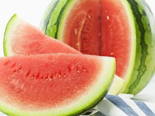 Fresh Watermelon on White Background