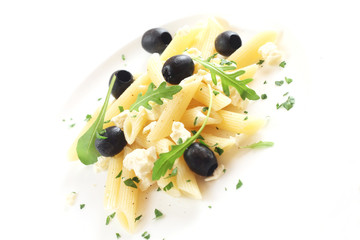 Penne with Feta and Black Olives