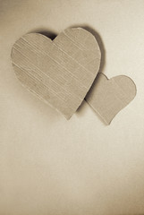 Cardboard hearts