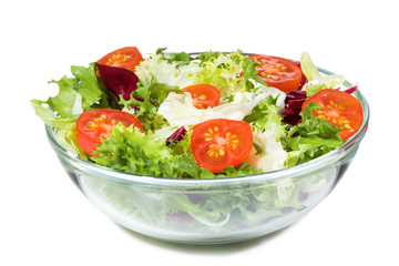 salad with greens and vegetables