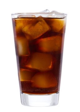 cola with ice