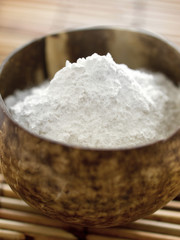 bowl of white flour