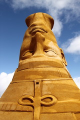 Nefertiti sand sculpture