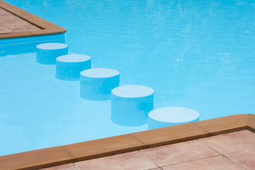 stools in poolside