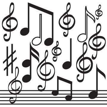 Set of Musical Notes
