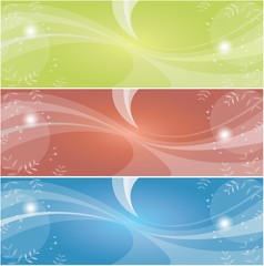 Green Red and blue vector