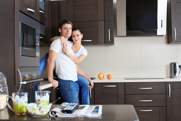 couple at kitchen