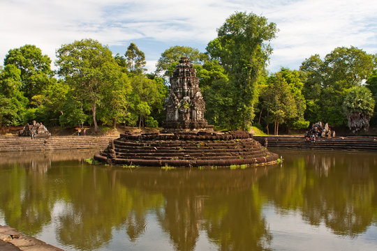 Preah Neak Pean Temple. Angkor. Cambodia
