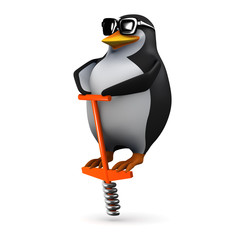 Penguin pogo stick