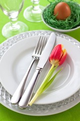 Easter table setting