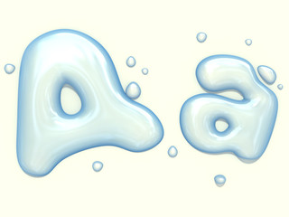 Water blob font