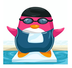 Swimmer penguin