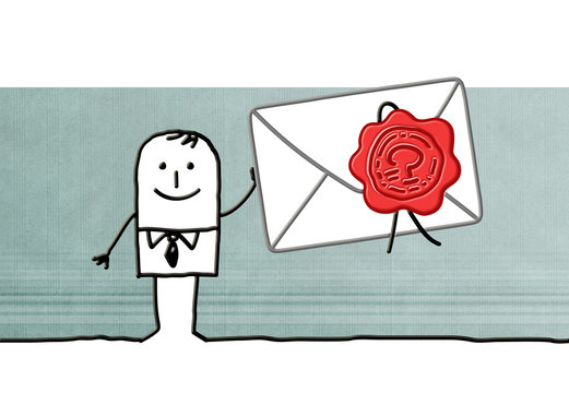businessman & wax seal