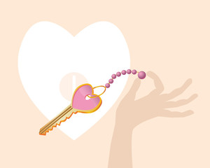 key from a heart