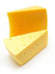 A piece of Swiss cheese