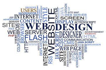 Fototapeta na wymiar Design and web tags cloud
