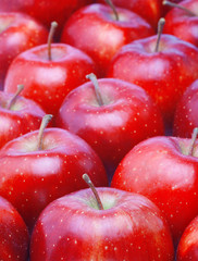 red apples, isolated
