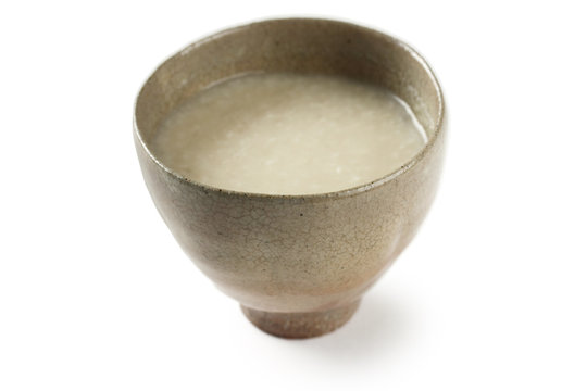 shirozake(sweet white sake), a japanese rice-based alcohol drink