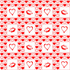 valentine seamless pattern.