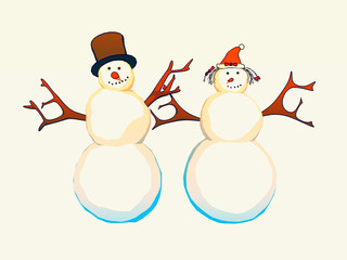 cartoon snowman