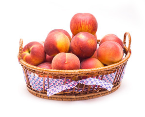 Peaches in the basket