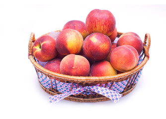 Peaches in the basket