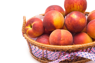 Peaches in the basket