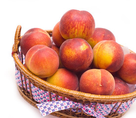 Peaches in the basket